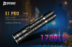 E1 PRO LED-taskulamppu