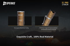 E1 PRO SAND LED-taskulamppu