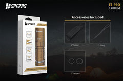 E1 PRO SAND LED-taskulamppu