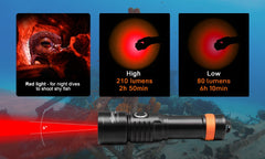 OrcaTorch D530 Punainen