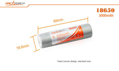 OrcaTorch 18650 Akku 3000mAh